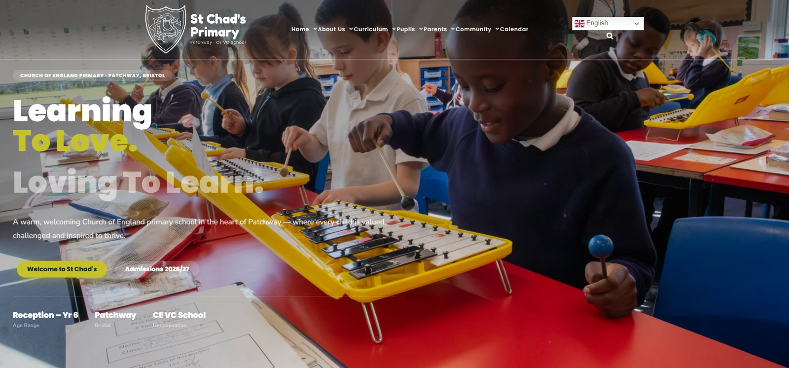 Onset’s St Chad’s Primary School portfolio example